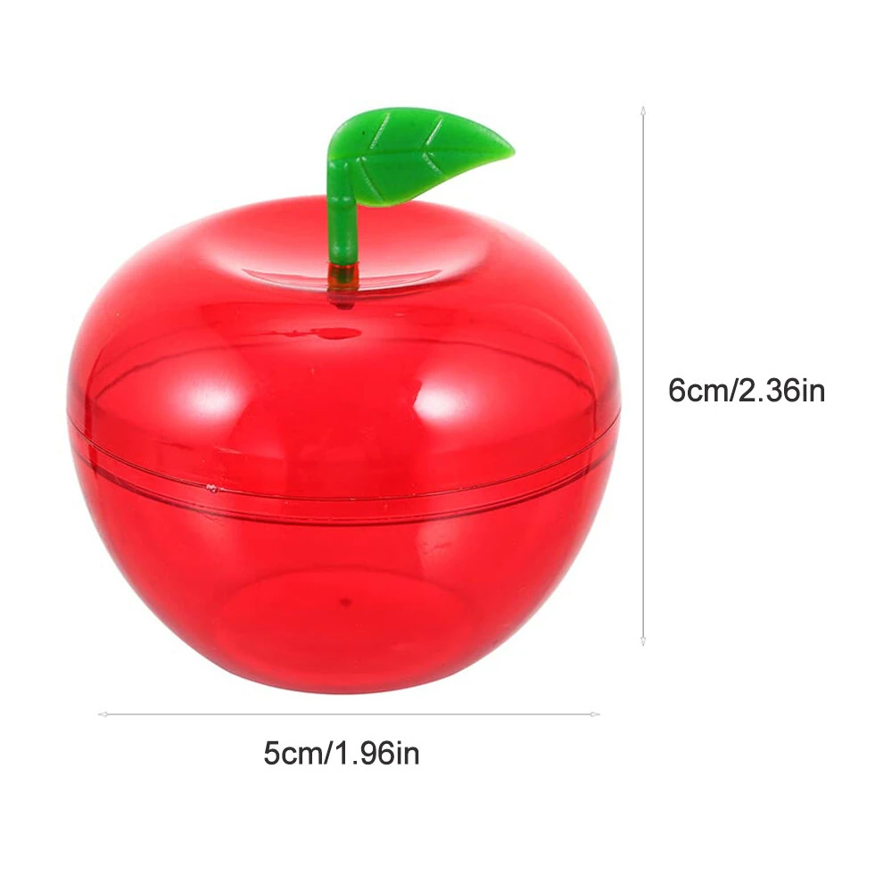 (image for) 10PCS 6x5cm Christmas Candy Box Apple Shape Wedding Candy Box Christmas Fillable Decorative Ball Candy Gift Wrapping Gift