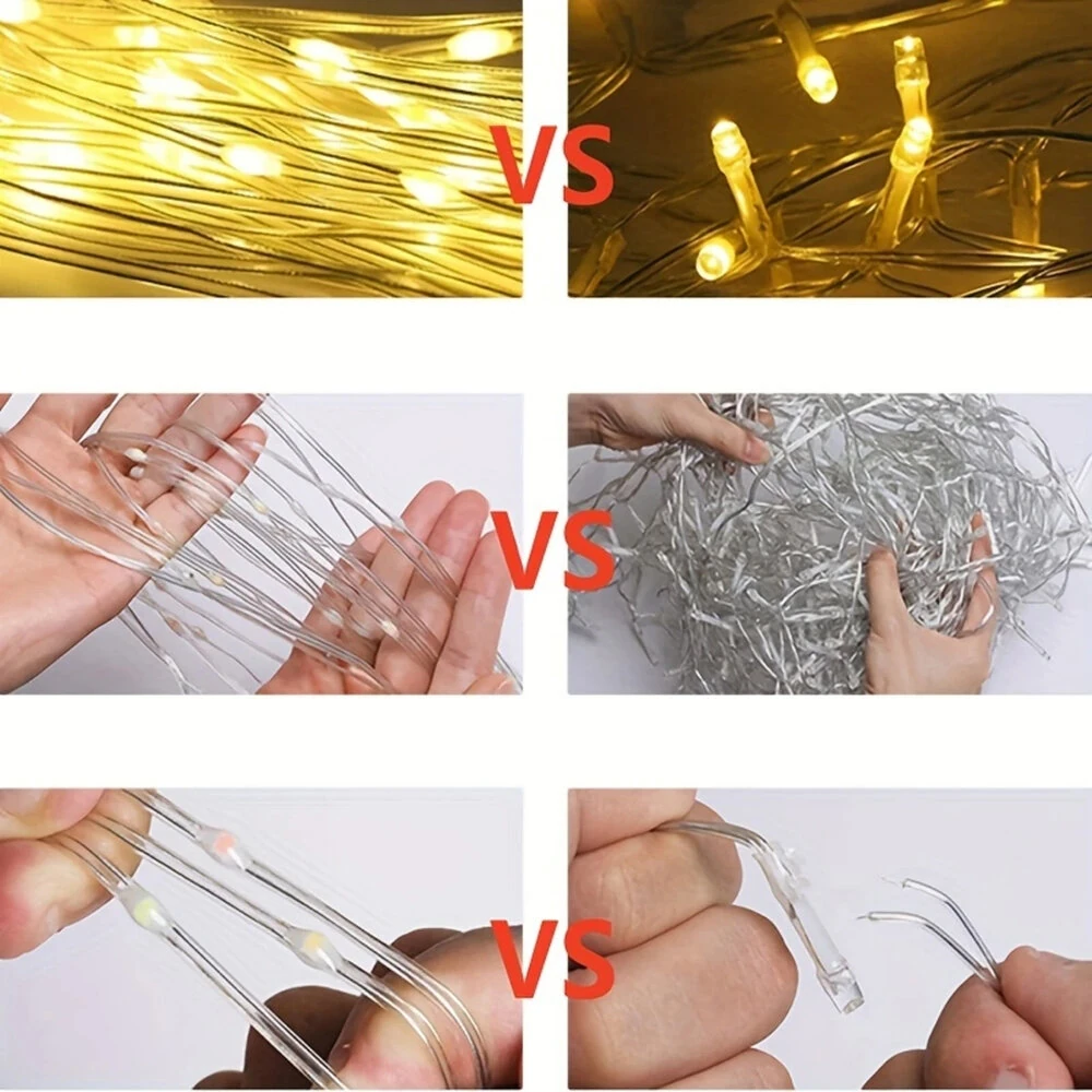 (image for) 198 LED Five-Pointed Star Light Waterfall Light Water Trailing Light Christmas Holiday Decoration Light Garden Star Light String 8 Mode Function