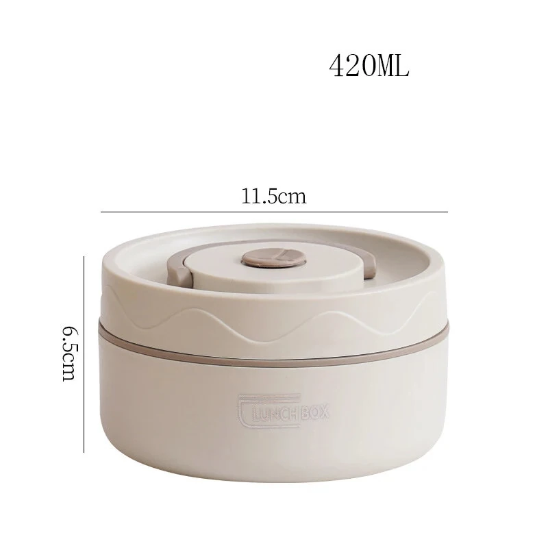 (image for) 304 Stainless Steel Multi-layer Insulated Lunch Box Portable Thermos Lunch Box Set Bento Box Stackable for Kids Adults School Picnic Fruit Salad Food Container Thermal Lunch Bag