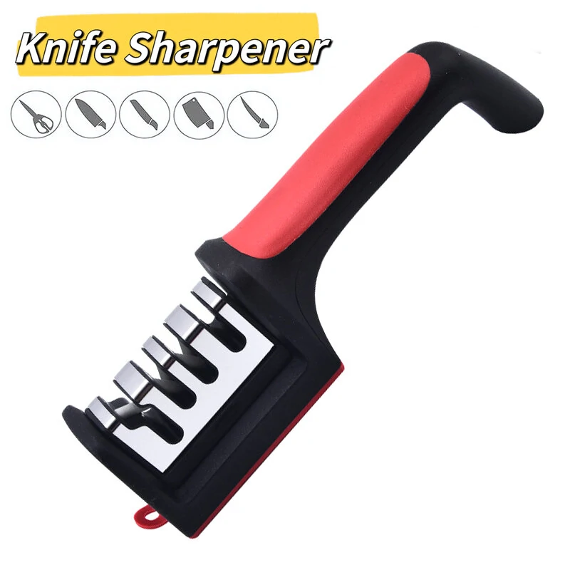 (image for) 4-stage Knife Sharpener Professional Kitchen Sharpening Stone Grinder Knive Kitchen Blade Tool Sharp