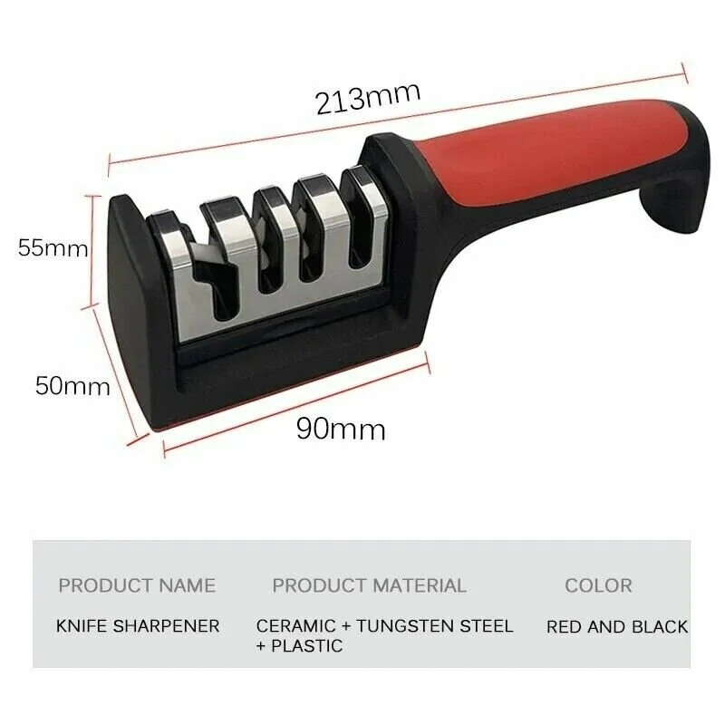 (image for) 4-stage Knife Sharpener Professional Kitchen Sharpening Stone Grinder Knive Kitchen Blade Tool Sharp