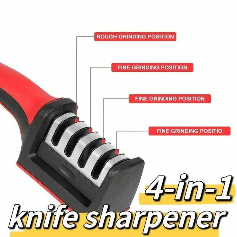 (image for) 4-stage Knife Sharpener Professional Kitchen Sharpening Stone Grinder Knive Kitchen Blade Tool Sharp