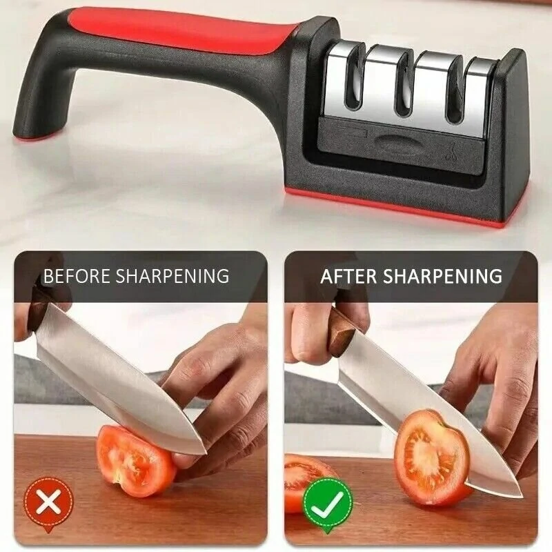 (image for) 4-stage Knife Sharpener Professional Kitchen Sharpening Stone Grinder Knive Kitchen Blade Tool Sharp