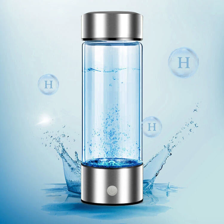 (image for) 420ML Portable Electrolytic Hydrogen-rich Water Cup Hydrogen Rich Water Cup Electric Hydrogen Rich Water Generator Bottle Quality Filter Titanium Portable Antioxidant Lonizer
