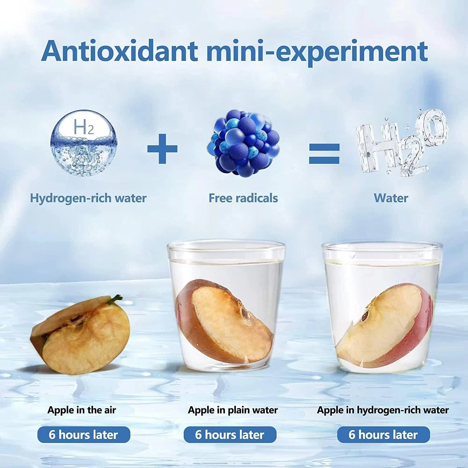 (image for) 420ML Portable Electrolytic Hydrogen-rich Water Cup Hydrogen Rich Water Cup Electric Hydrogen Rich Water Generator Bottle Quality Filter Titanium Portable Antioxidant Lonizer