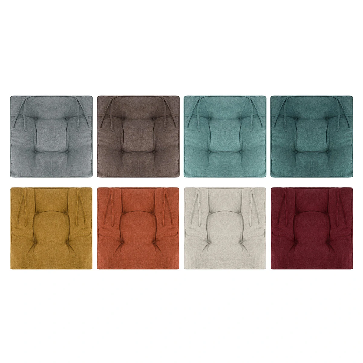 (image for) 45*45CM Snow Fleece Chair Cushion Plush Tatami Floor Cushion Soft Square Plush Chair Cushion