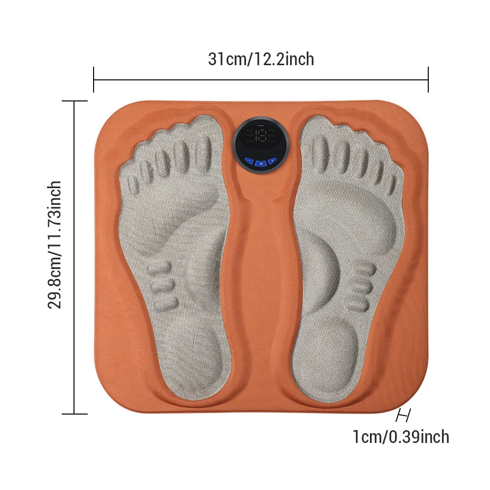(image for) 6 Mode 3D Electric Foot Massager Foot Pad 15 Speed Micro Current Pulse Calf Foot Massager Micro Current Foot Massage Pad