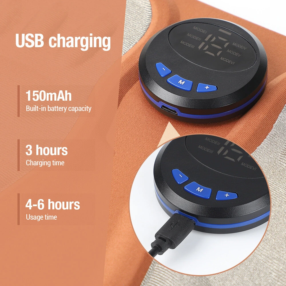 (image for) 6 Mode 3D Electric Foot Massager Foot Pad 15 Speed Micro Current Pulse Calf Foot Massager Micro Current Foot Massage Pad