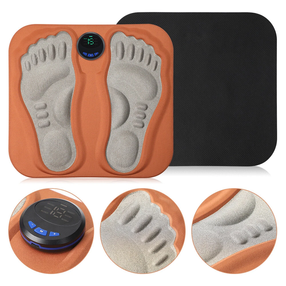 (image for) 6 Mode 3D Electric Foot Massager Foot Pad 15 Speed Micro Current Pulse Calf Foot Massager Micro Current Foot Massage Pad