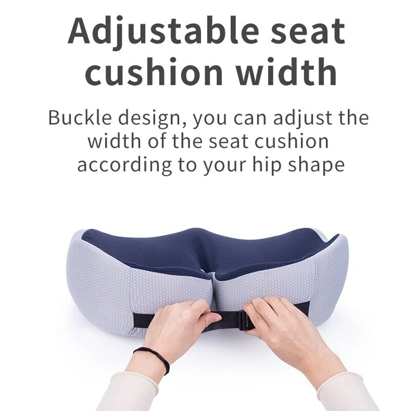 (image for) AGSIVO Memory Foam Seat Cushion for Pressure Relief / Tailbone Pain / Sciatica & Back Pain Relief for Office Chairs for Driving Gaming