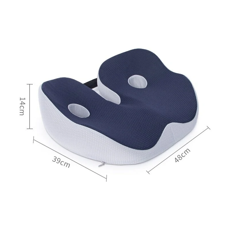 (image for) AGSIVO Memory Foam Seat Cushion for Pressure Relief / Tailbone Pain / Sciatica & Back Pain Relief for Office Chairs for Driving Gaming