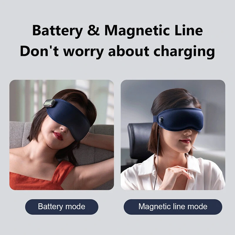 (image for) CKGO Smart Eye Massager OC-Y08 Advanced Vibrating Technology Dual Function Hot Compress Portable Versatile Home Travel Use Eco-friendly USB Magnetic Charging Device