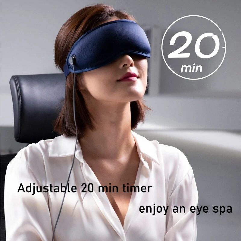 (image for) CKGO Smart Eye Massager OC-Y08 Advanced Vibrating Technology Dual Function Hot Compress Portable Versatile Home Travel Use Eco-friendly USB Magnetic Charging Device