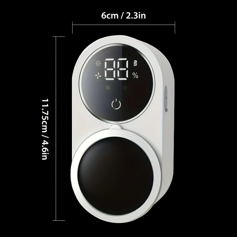 (image for) Intelligent Sensor Toothbrush Sanitizer Case UV Smart Toothbrush Sterilizer Toothbrush Holder With Intelligent Power Display Wall-Mounted Toothbrush Storage Rack Disinfection Toothbrush Stora
