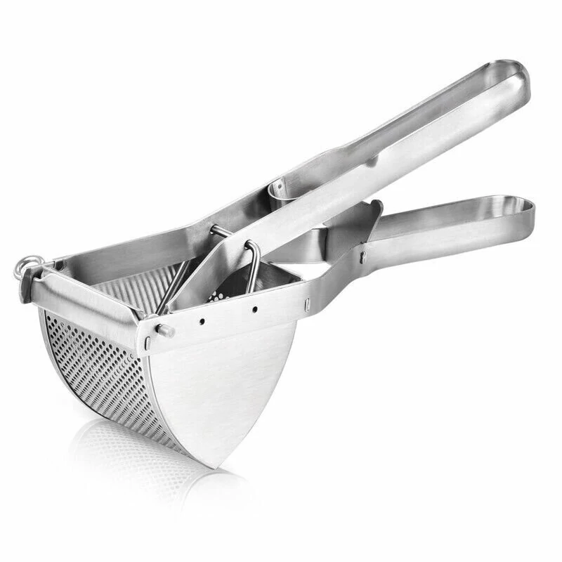 (image for) Stainless Steel Potato Masher Juicer Manual Heavy Duty Mud Press Masher Multi-purpose Fruit Lemon Juicer