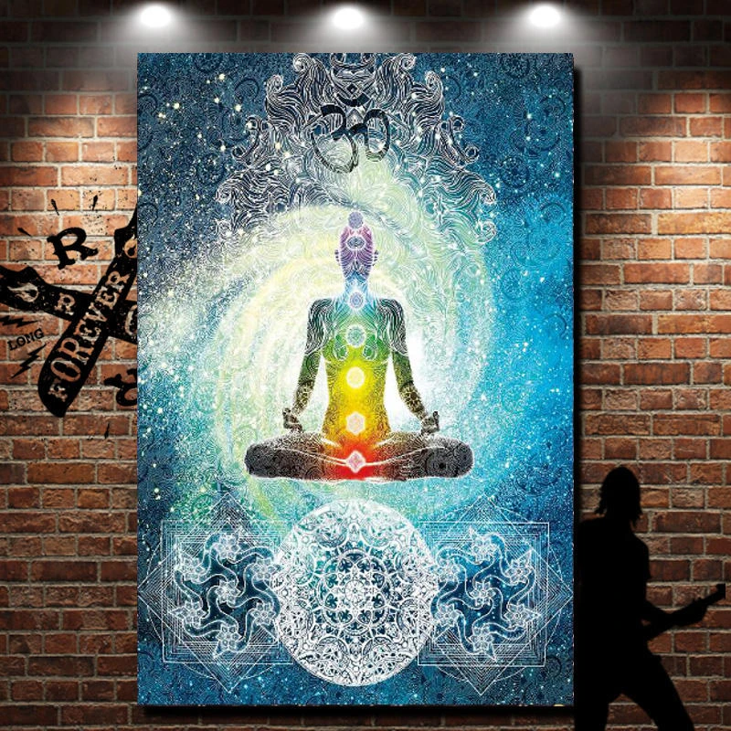 (image for) Tapestry Hippie Bedspread Beach Towel Indian Yoga Mat Wall Hanging Dorm Decor