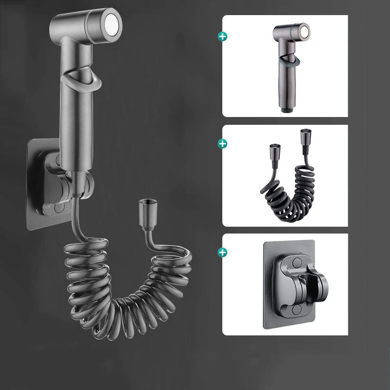 (image for) Toilet High Pressure Bidet Spray Gun Water Jet Handheld Bidet Sprayer Toilet Cleaning Hygienic Shower for Bathroom Accessories