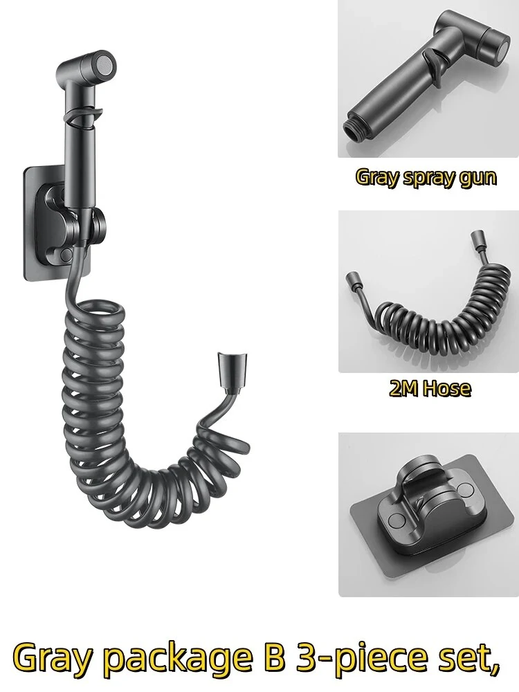 (image for) Toilet High Pressure Bidet Spray Gun Water Jet Handheld Bidet Sprayer Toilet Cleaning Hygienic Shower for Bathroom Accessories