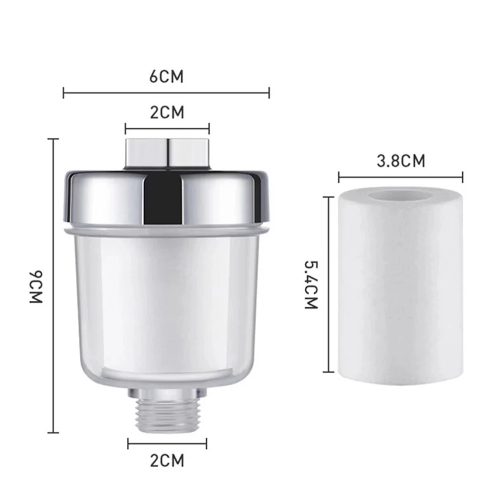 (image for) Universal Shower Filter for Faucet Shower Head Water Outlet Cleaner Kits Universal Faucet Filter Kitchen Bathroom Shower Household Filter PP Cotton Filter