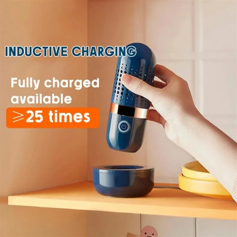 (image for) Wireless Fruit Vegetable Washing Machine Protable Capsule Shape Fruit Food Purifier Kitchen Automatic Vegetable Washing Machine