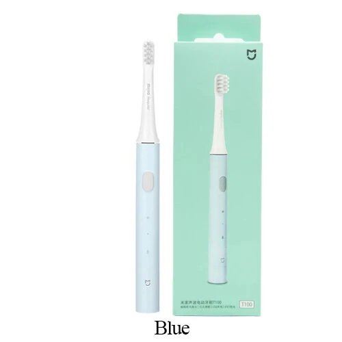 (image for) Xiaomi Mijia T100 Sonic Electric Toothbrush Rechargeable IPX7 Waterproof 16500 rpm High Frequency Vibration 30 Days Endurance Lightweight Travel Ready Blue White Pink