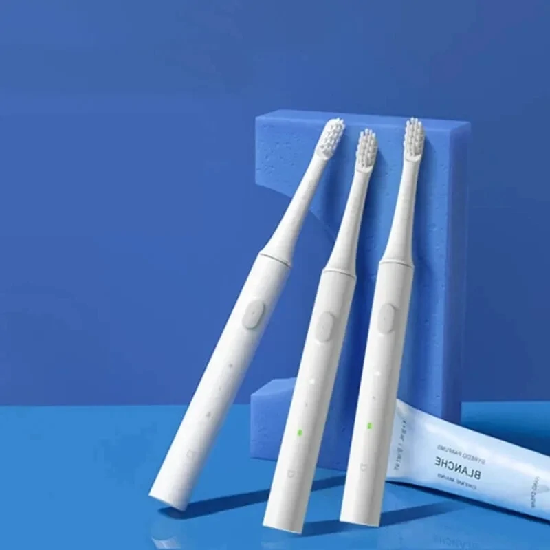 (image for) Xiaomi Mijia T100 Sonic Electric Toothbrush Rechargeable IPX7 Waterproof 16500 rpm High Frequency Vibration 30 Days Endurance Lightweight Travel Ready Blue White Pink